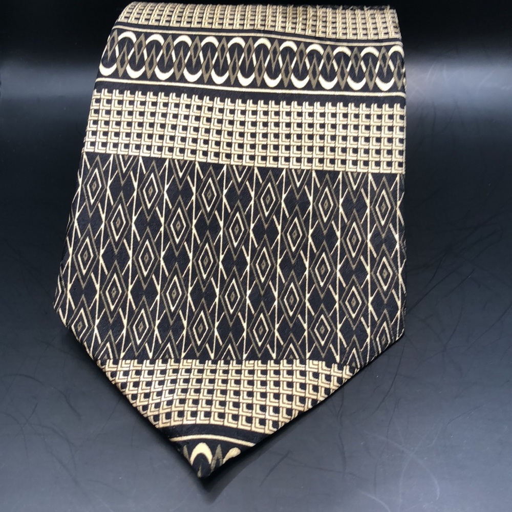 Repp Brand Silk Tie Extra Long